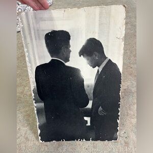JFK & Robert Kennedy By Jacques Lowe Print on Board The Brothers Studio One 1969